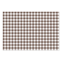 Chocolate Brown Plaid Gingham
