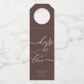 Chocolate Brown Signature Party Celebration ボトルネックタグ (正面)