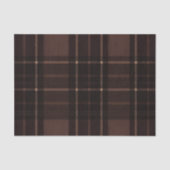 Chocolate Brown Tartan Tissue Paper 薄葉紙 (正面)