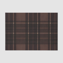 Chocolate Brown Tartan Tissue Paper 薄葉紙