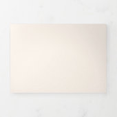 Chocolate Brown Wedding extra we do All In One 三つ折り招待状 (カバー)