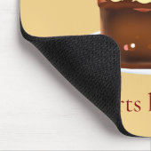 Chocolate Brownie With Vanilla Ice Cream マウスパッド (コーナー)