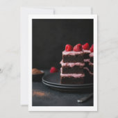 chocolate cake 招待状 (正面)