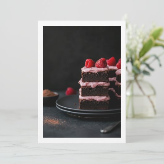 chocolate cake 招待状 (スタンド正面)