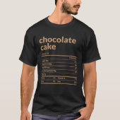 Chocolate Cake Nutrition Facts Thanksgiving Christ Tシャツ (正面)