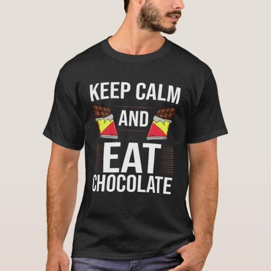 Chocolate Candy Bar Choco Dark Keto Tシャツ (正面)