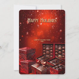 Chocolate Candy Christmas Holiday Card シーズンカード