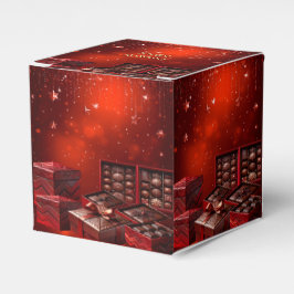 Chocolate Candy Christmas Holiday Favor Box フェイバーボックス
