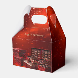 Chocolate Candy Christmas Holiday Gift Box フェイバーボックス