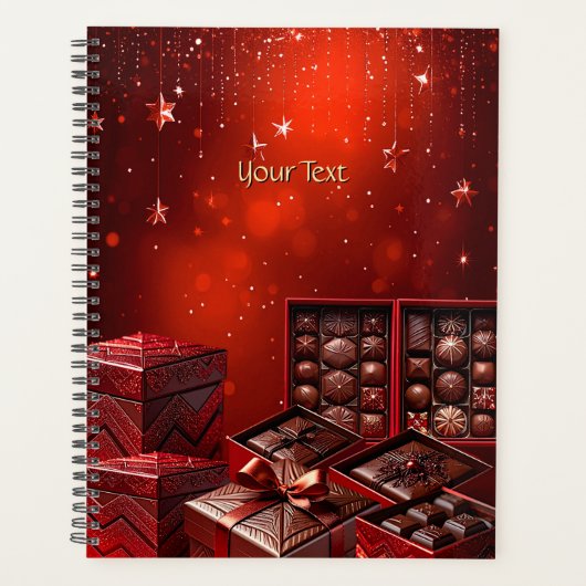 Chocolate Candy Christmas Holiday Planner プランナー手帳 (正面)
