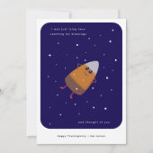 Chocolate Candy Corn "Counting My Blessings" Fall シーズンカード (正面)