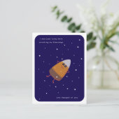 Chocolate Candy Corn "Counting My Blessings" Fall シーズンポストカード (スタンド正面)