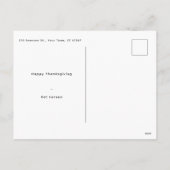 Chocolate Candy Corn "Counting My Blessings" Fall シーズンポストカード (裏面)