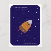 Chocolate Candy Corn "Counting My Blessings" Fall シーズンポストカード (正面)