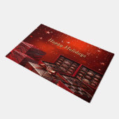 Chocolate Candy Holiday Doormat ドアマット (アングル)