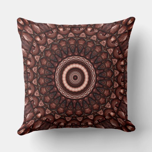 Chocolate Candy Holiday Throw Pillow クッション (裏面)