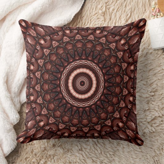 Chocolate Candy Holiday Throw Pillow クッション (ブランケット)