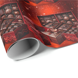 Chocolate Candy Holiday Wrapping Paper ラッピングペーパー