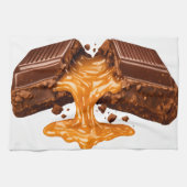 Chocolate Caramel Kitchen Towel キッチンタオル (横)