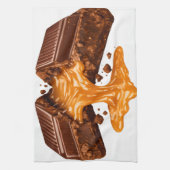 Chocolate Caramel Kitchen Towel キッチンタオル (縦)