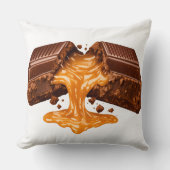 Chocolate Caramel Lover Pillow クッション (正面)