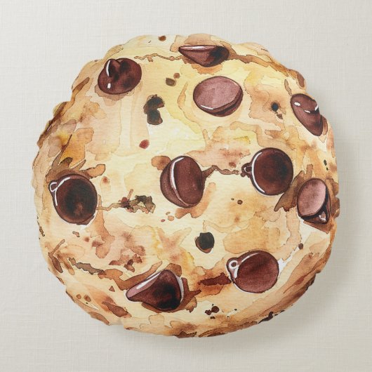 Chocolate Chip Cookie ラウンドクッション (正面)