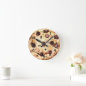 Chocolate Chip Cookie ラウンド壁時計 (ホーム)