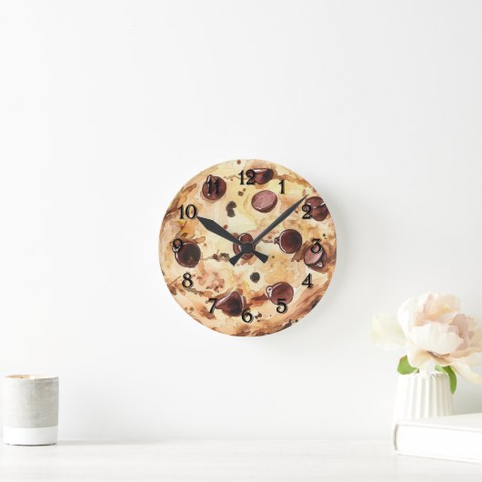 Chocolate Chip Cookie ラウンド壁時計 (ホーム)