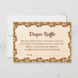 Chocolate Chip Cookie Diaper Raffle Card | Sweet サンキューカード
