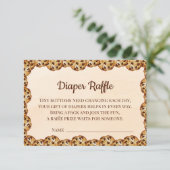 Chocolate Chip Cookie Diaper Raffle Card | Sweet サンキューカード (スタンド正面)