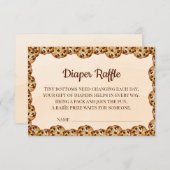 Chocolate Chip Cookie Diaper Raffle Card | Sweet サンキューカード (正面/裏面)