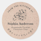 Chocolate Chip Cookie Kraft Bakery Product ラウンドシール (正面)