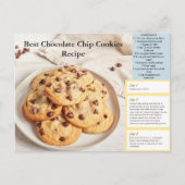 Chocolate Chip Cookie Recipe Postcard ポストカード (正面)
