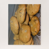 Chocolate Chip Cookies on Platter Photo ジグソーパズル (縦)