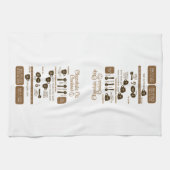 Chocolate Chip Cookies Recipe Kitchen Towel キッチンタオル (横)