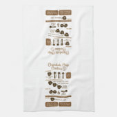 Chocolate Chip Cookies Recipe Kitchen Towel キッチンタオル (縦)