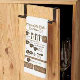 Chocolate Chip Cookies Recipe Kitchen Towel キッチンタオル