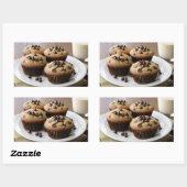 Chocolate Chip Muffins 長方形シール (シート)