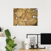 Chocolate Chip Oatmeal Cookies Print ポスター (ホームオフィス)