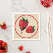 Chocolate Covered Strawberries スタンダードカクテルナプキン (インサイチュ)