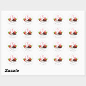 Chocolate Covered Strawberries | Wedding ラウンドシール (シート)