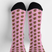 Chocolate-Covered Strawberry Pink Socks ソックス (上部)
