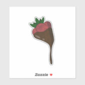 Chocolate covered strawberry vinyl sticker シール (シート)