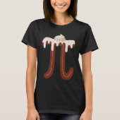 Chocolate Cream Pi Day Pie Math  Foodie Pun Nerd Tシャツ (正面)