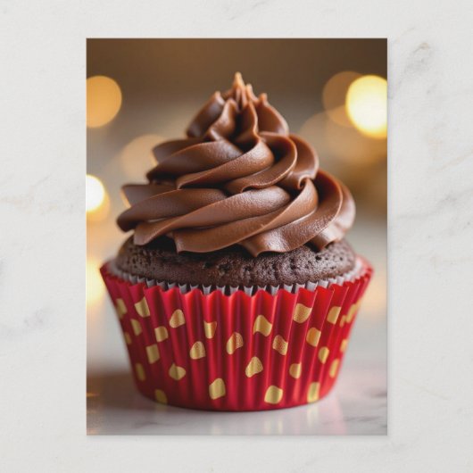 Chocolate Cupcake Recipe Card ポストカード (正面)