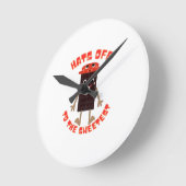 Chocolate day design ラウンド壁時計 (傾斜)