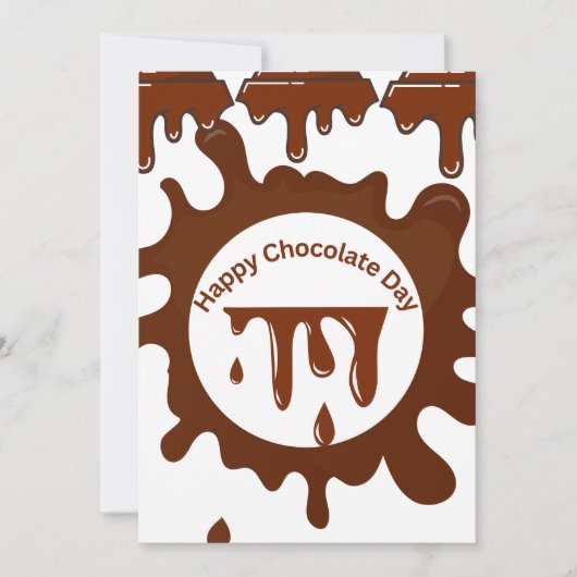 Chocolate day premium customized design 招待状 (正面)
