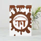 Chocolate day premium customized design 招待状 (スタンド正面)