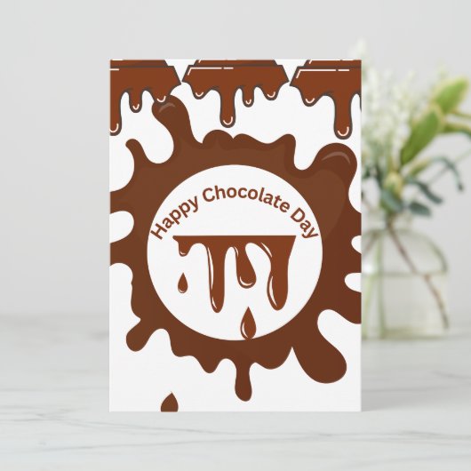 Chocolate day premium customized design 招待状 (スタンド正面)