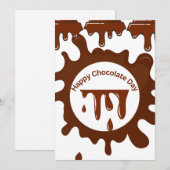 Chocolate day premium customized design 招待状 (正面/裏面)